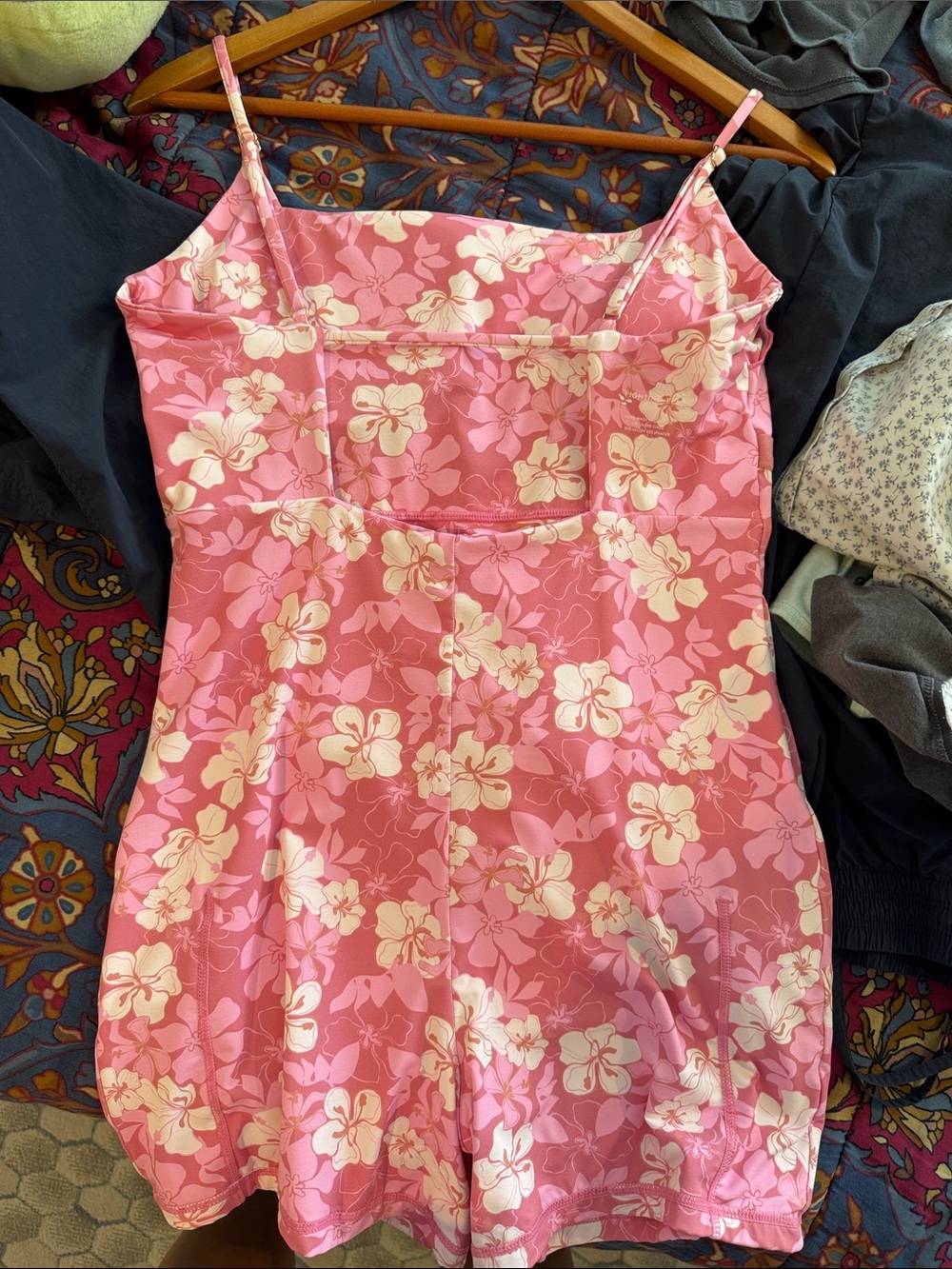 Fighting Eel Pink Floral Romper - Picture 3 of 4
